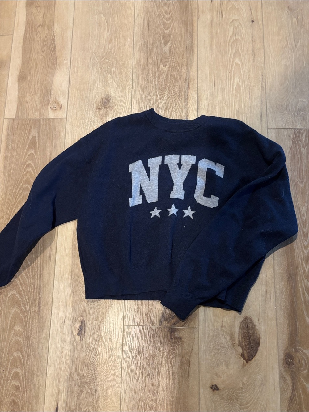NYC Graphic Crewneck Sweater - Navy